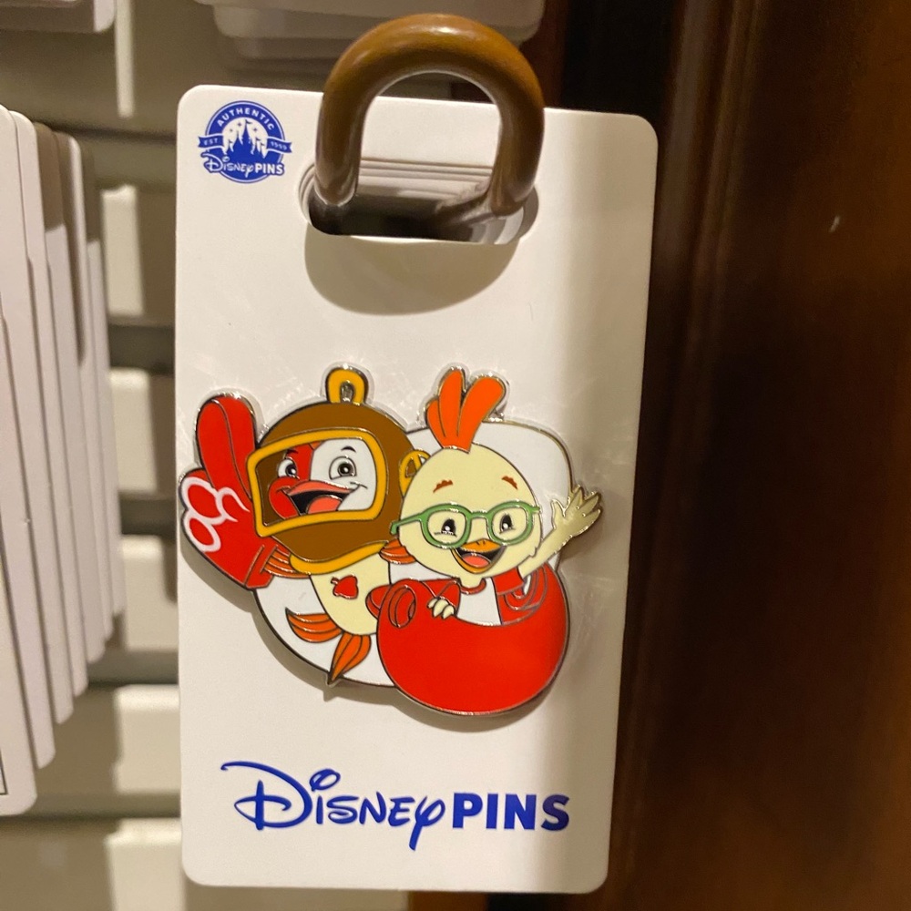 2024 Disney Parks chicken little pin chicken little and fish baseball OE BNWT